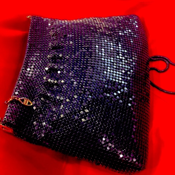 Navy Mesh Shoulder Bag - Picture 2 of 8